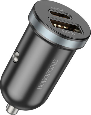 Адаптер питания автомобильный Borofone BZ22 (черный)
