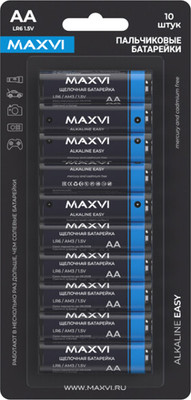 Комплект батареек Maxvi MBLR6ES10 AA (10шт)