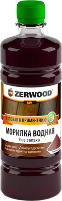 Морилка Zerwood MV водная (0.5л, красное дерево)