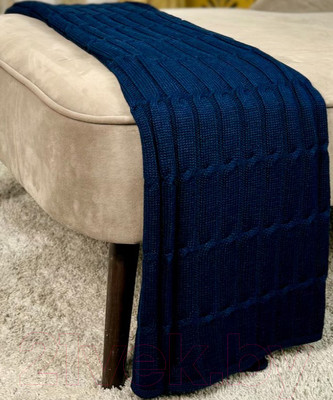 Плед Romgil РВ0069-ШЕ6 (120x160, темно-синий)