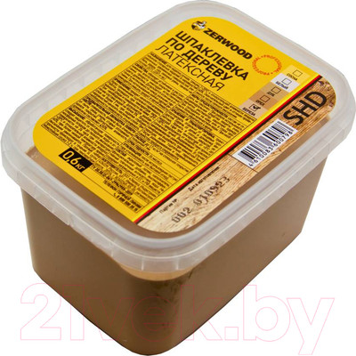 Шпатлевка готовая Zerwood SHD по дереву латексная (600г, береза)