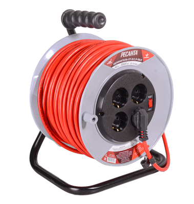 Удлинитель на катушке Ресанта СУ-3х1.5-50/2 (61/118/12)
