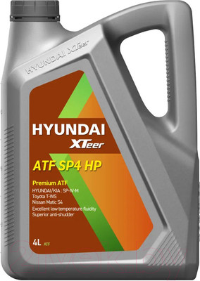 Трансмиссионное масло Hyundai XTeer ATF SP4 HP / 1041017 (4л)