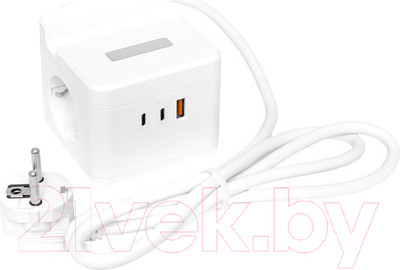 Удлинитель EKF PROxima Куб / UBA-CUB-2-FC (1.3м)