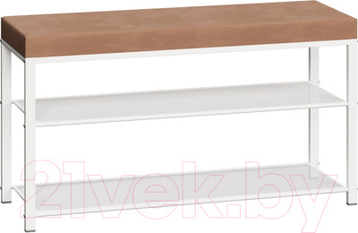 Банкетка ЗМИ Торонто 33С / БТ33СББ (бежевый/белый)