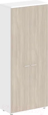 Шкаф Norden 80x40x195.5 / SG.824.WH.OD (белый/дуб темный)