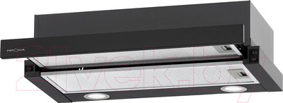 Вытяжка телескопическая Krona Kamilla 600 T / КА-00007308 (черный)