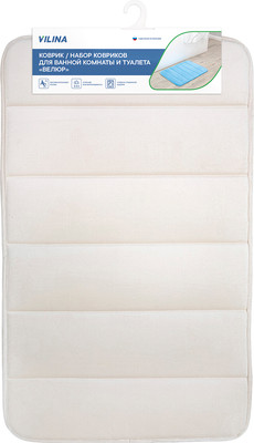 Коврик для ванной Вилина Велюр / 7172 (40x60, бежевый)