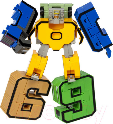 Робот-трансформер Bondibon Bondibot Цифра 0 / ВВ5880-В (оранжевый)