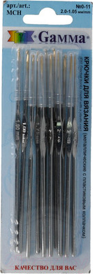 Набор крючков для вязания Фирма Гамма МСН №0-11