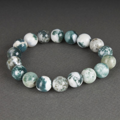 Браслет Wolves Агат моховой 40575 (р.17)