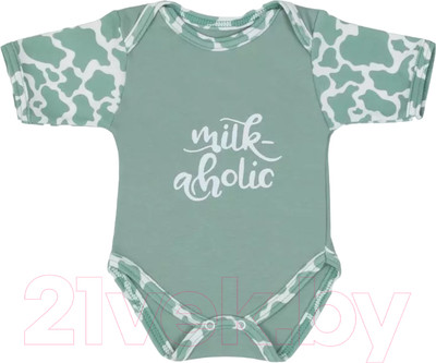 Боди для малышей Rant Milk-Aholic С коротким рукавом / 6281 (зеленый, р.56)