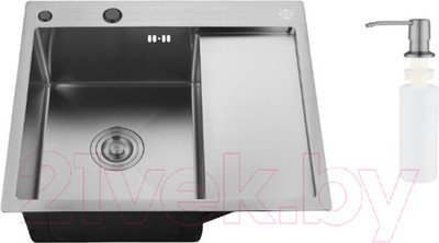 Мойка кухонная РМС MRK-5851BL-L (с дозатором)