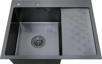 Мойка кухонная РМС MRK-6350BL-L (с дозатором)
