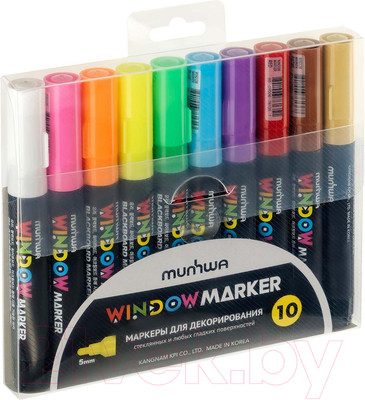 Набор маркеров MunHwa Window / WM-10 (10цв)