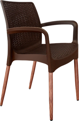 Стул садовый Sheffilton SHT-ST68/S424-С (коричневый/темный орех)