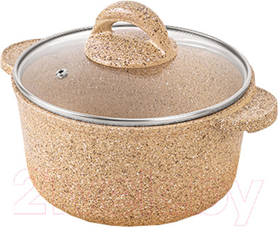 Кастрюля Elan Gallery Гармония вкуса / 121117 (медовый гранит)