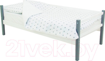 Кровать-тахта детская Бельмарко Skogen / 609 (графитовый/белый)