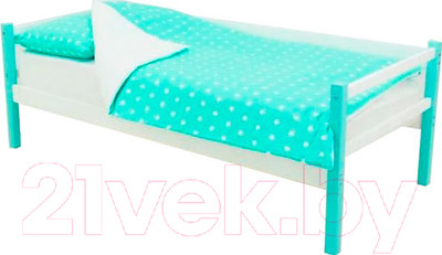 Кровать-тахта детская Бельмарко Skogen / 605 (мятный/белый)