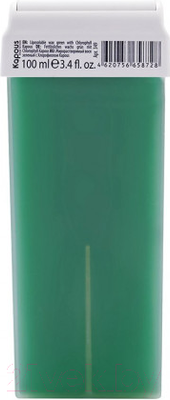 Воск для депиляции Kapous Жирорастворимый с хлорофиллом / 349 (100мл, зеленый)