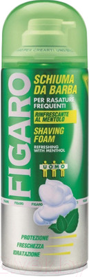 Пена для бритья Figaro Освежающая с ментолом (400мл)