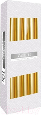 Набор свечей Bispol S30-213 (10шт, золото)