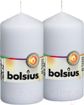 Набор свечей Bolsius 150/58 (2шт, белый)
