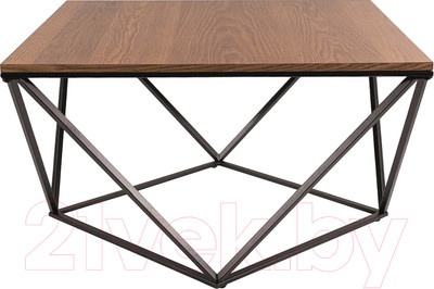 Журнальный столик Signal Silver A 80x80 (орех/черный)