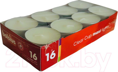 Набор свечей Bolsius Maxi Lights на 9 часа горения (16шт)