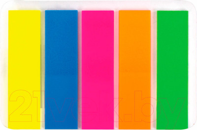 Стикеры канцелярские Brauberg Неоновые / 112442 (5цв)