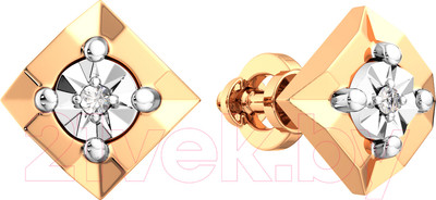 Серьги из комбинированного золота ZORKA 3D00280.14K.B.ZZ (с бриллиантами)