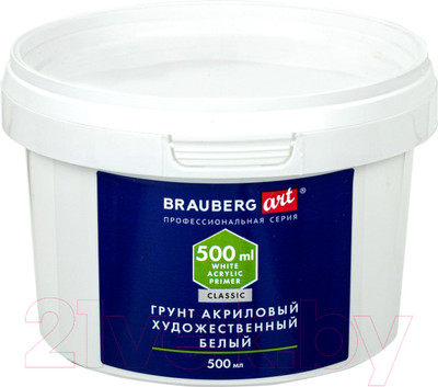 Грунт художественный Brauberg Art Classic / 192347 (500мл, белый)