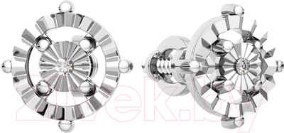 Серьги из белого золота ZORKA 3D00333.14K.W.ZZ (с бриллиантами)