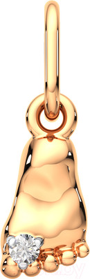 Подвеска из розового золота ZORKA 4D0064.14K.R (с бриллиантом)