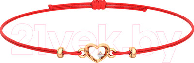 Браслет из розового золота ZORKA 6D0012.14K.R.02 (18см, с бриллиантом)