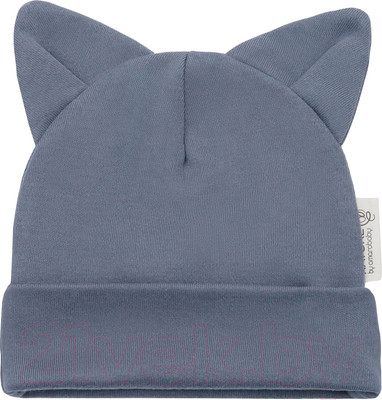 Шапочка для малышей Amarobaby Nature Essence Cat / AB-OD22-NE16Ca/11-46 (серый)