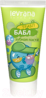 Зубная паста Levrana Детская со вкусом бабл гам 3+ (50мл)