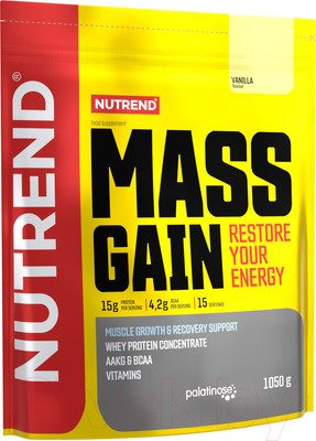 Гейнер Nutrend Mass Gain (1050г, ваниль)