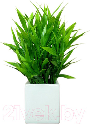 Искусственное растение ForGarden Бамбук новый в квадратном керамическом горшке / BN10846