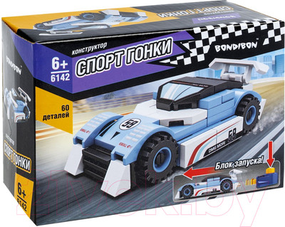 Конструктор инерционный Bondibon Спорт Гонки / ВВ6142