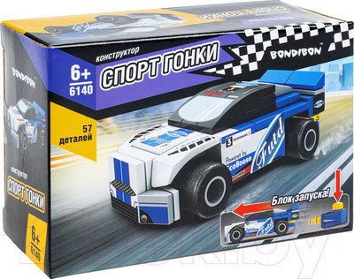 Конструктор инерционный Bondibon Спорт Гонки / ВВ6140