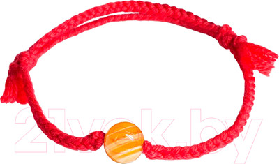 Браслет Wolves Красная нить с агатом 40785 (желтый)