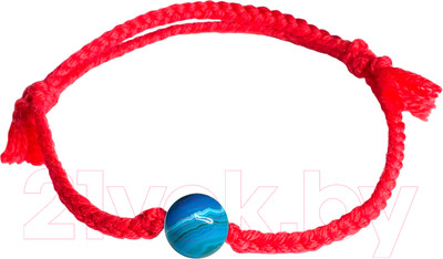 Браслет Wolves Красная нить с агатом 40789 (синий)