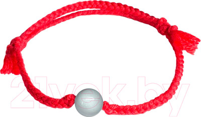 Браслет Wolves Красная нить с агатом 40793 (белый)