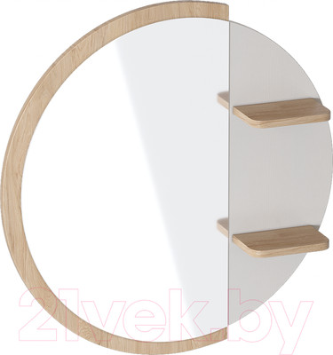 Зеркало Мебельград Валенсия (персидский жемчуг/дуб натуральный светлый)