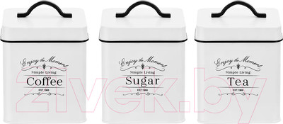 Набор емкостей для хранения Elan Gallery Tea, Coffee, Sugar / 240379 