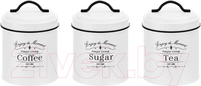 Набор емкостей для хранения Elan Gallery Tea, Coffee, Sugar / 240380 