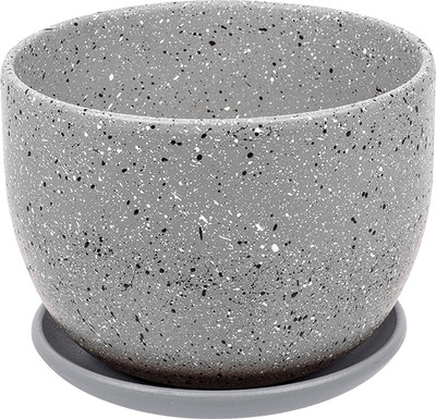 Вазон Вещицы Терраццо BH-91-4 (серый)
