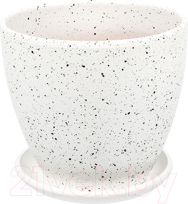 Вазон Вещицы Терраццо BH-93-1 (белый)