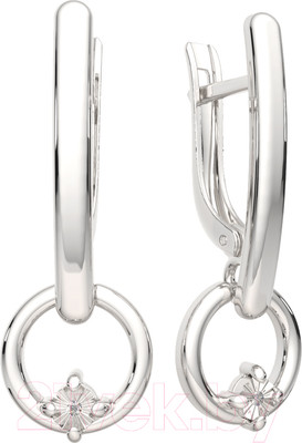 Серьги из серебра ZORKA 03D0005 (с бриллиантами)
